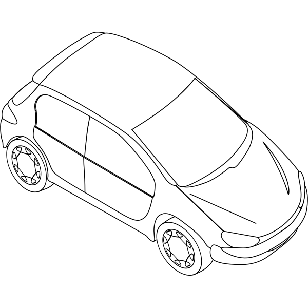 SVG Blue car 4