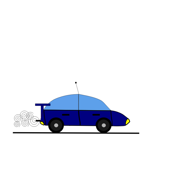 SVG Blue car drawing