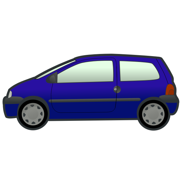 SVG Blue car vector