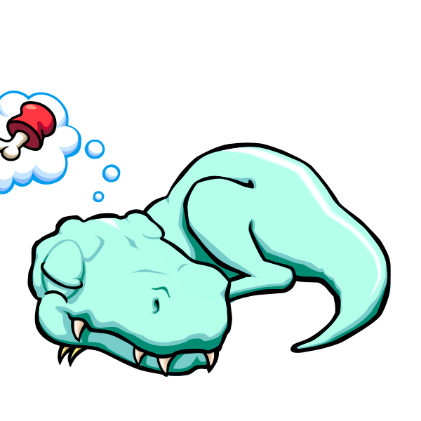 SVG Blue cartoon dinosaur