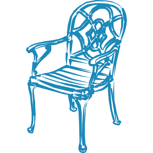 SVG Blue Chair