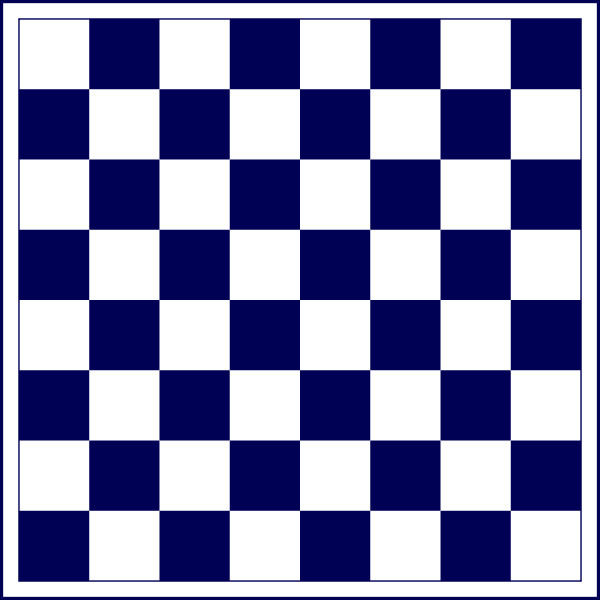 SVG Blue chess board