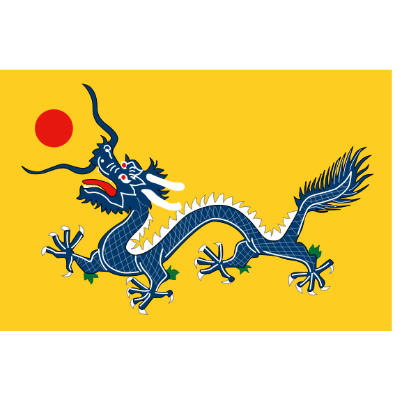 SVG Blue Chinese dragon vector image