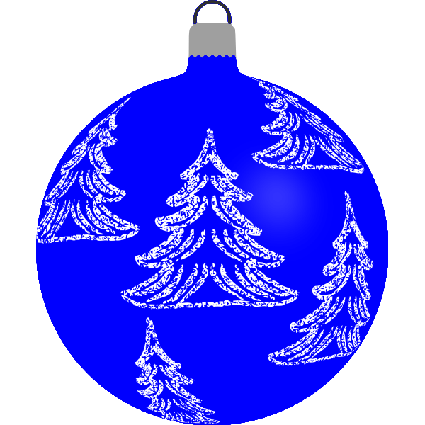 SVG Blue Christmas decoration
