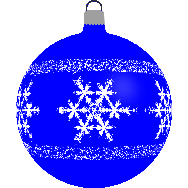 SVG Blue Christmas tree ball