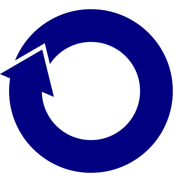 SVG Blue circle arrow