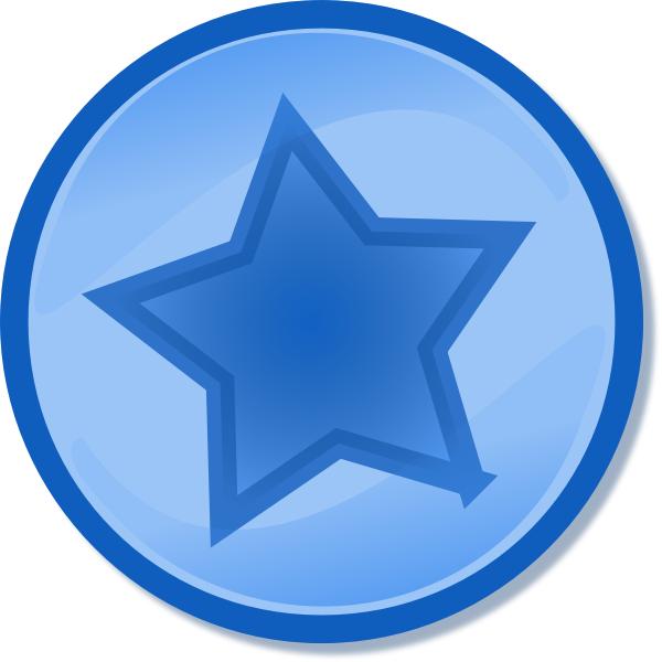 SVG Blue circled star