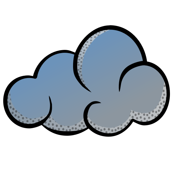SVG Blue cloud