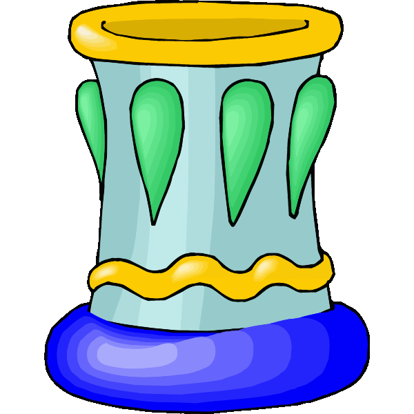 SVG Blue-colored vase