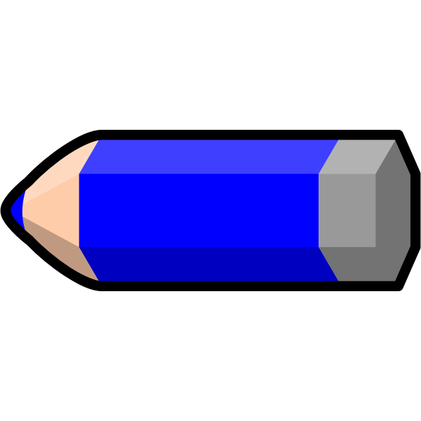 SVG Blue coloring pencil