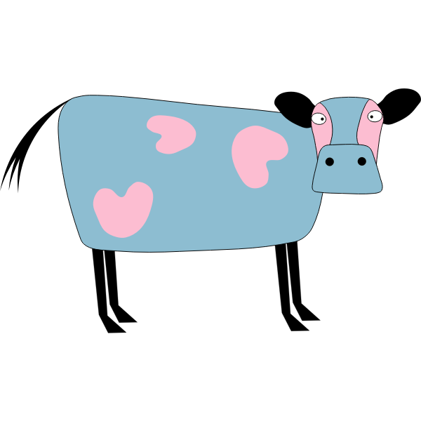 SVG Blue cow