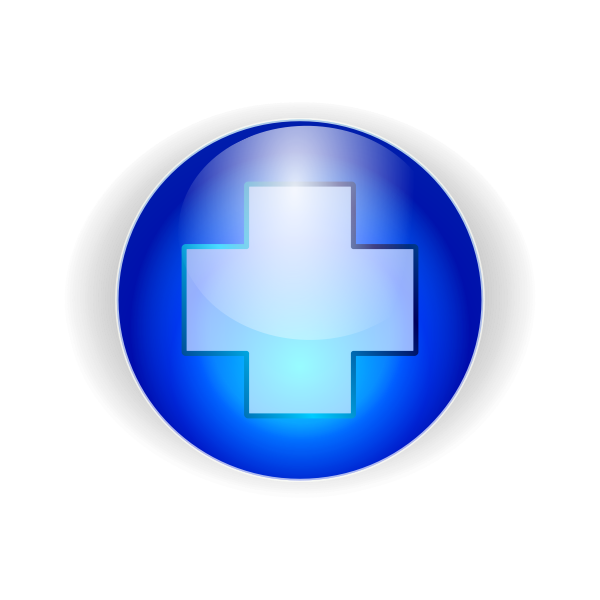 SVG blue crux button