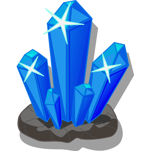 SVG Blue crystals