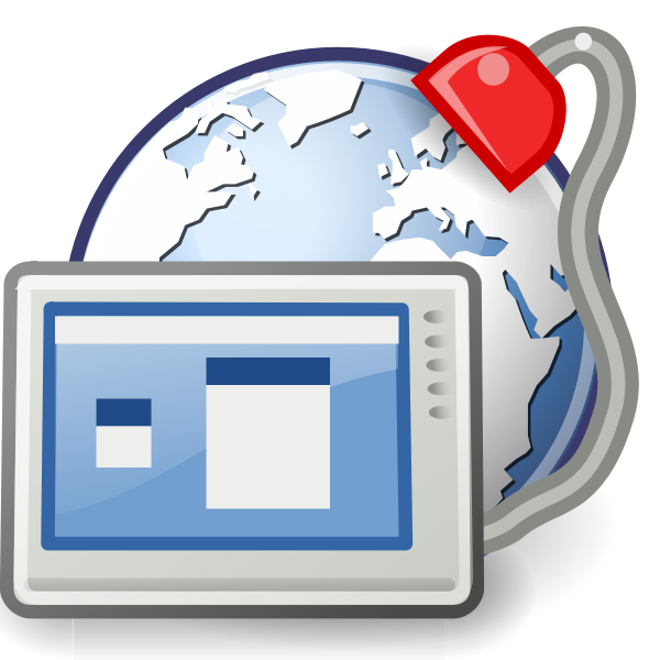SVG Blue desktop icon