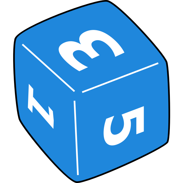 SVG Blue dice