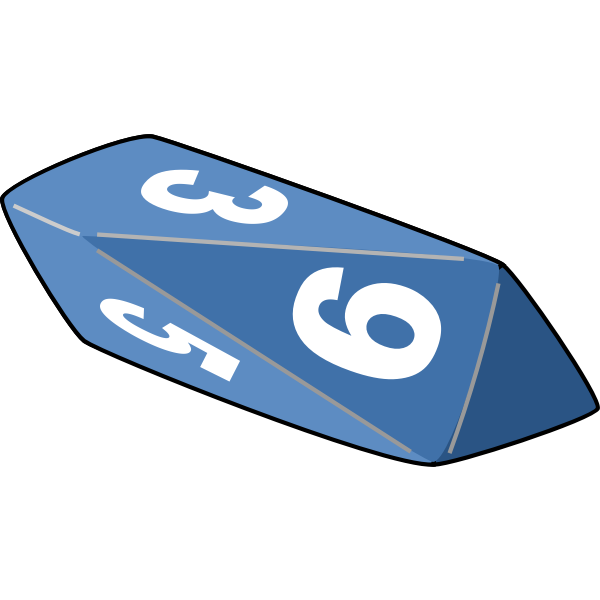SVG Blue die