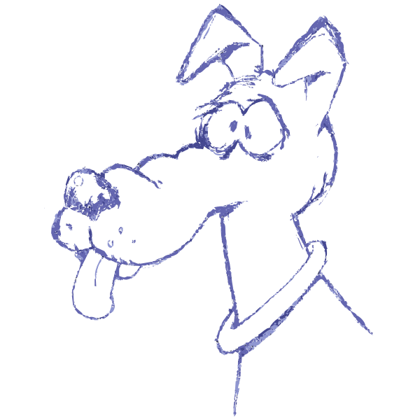 SVG Blue dog