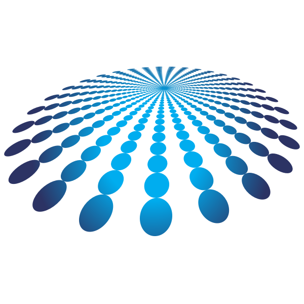 SVG Blue dots burst