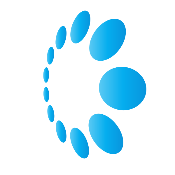 SVG Blue dots logo concept