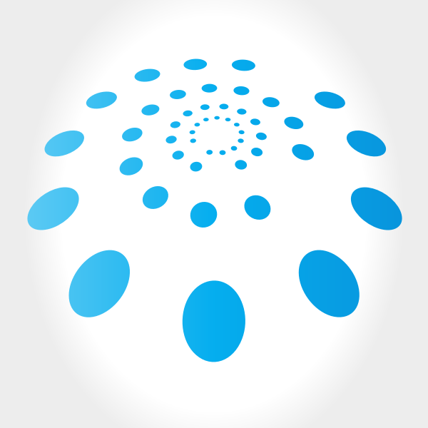 SVG Blue dots logotype concept
