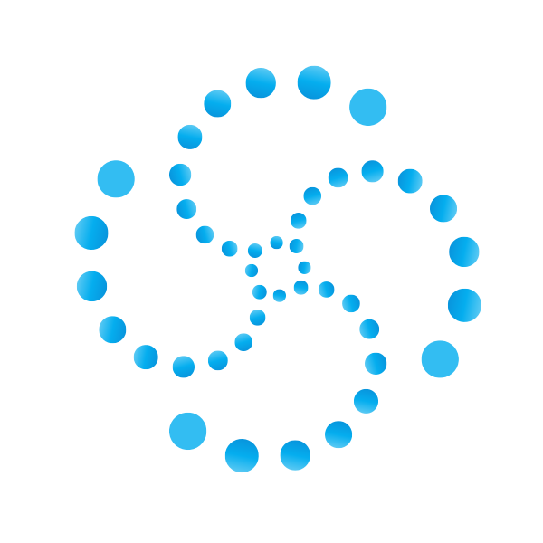 SVG Blue dots S shape
