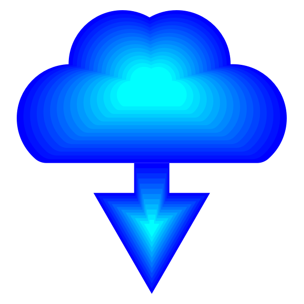 SVG Blue download icon