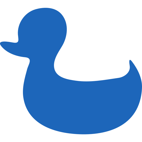 SVG Blue duck image