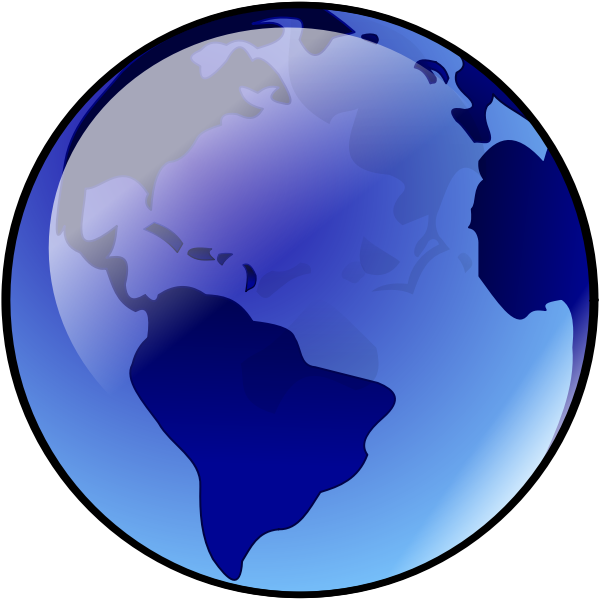 SVG blue earth