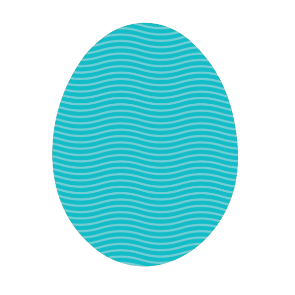SVG Blue Easter eggs vector image