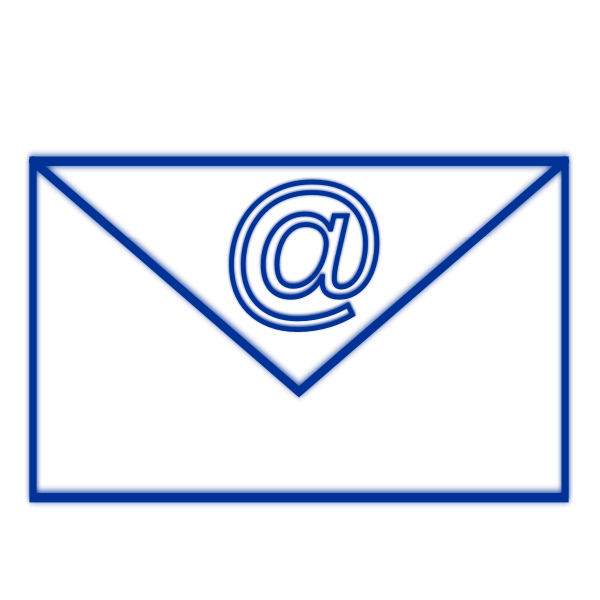 SVG Blue envelope
