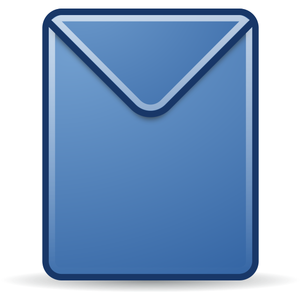 SVG Blue envelope image