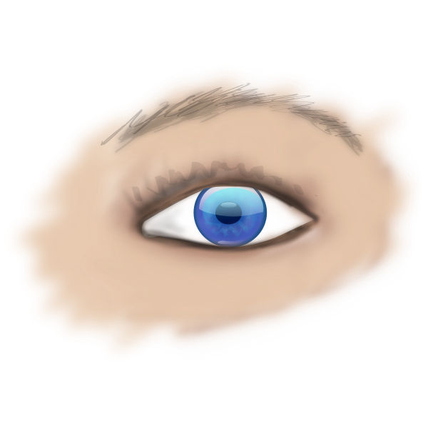 SVG Blue eye drawing