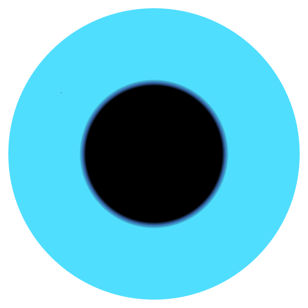 SVG blue eye pupil