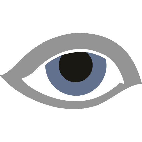 SVG Blue eye vector drawing