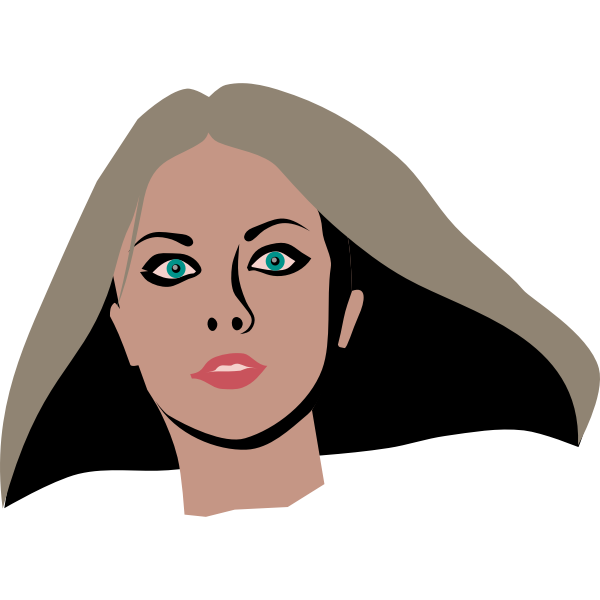 SVG Blue-eyed girl