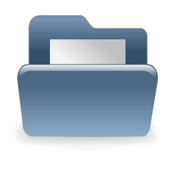 SVG Blue file folder vector illustration