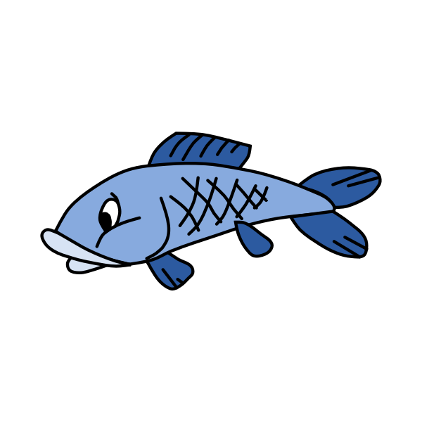 SVG Blue fish
