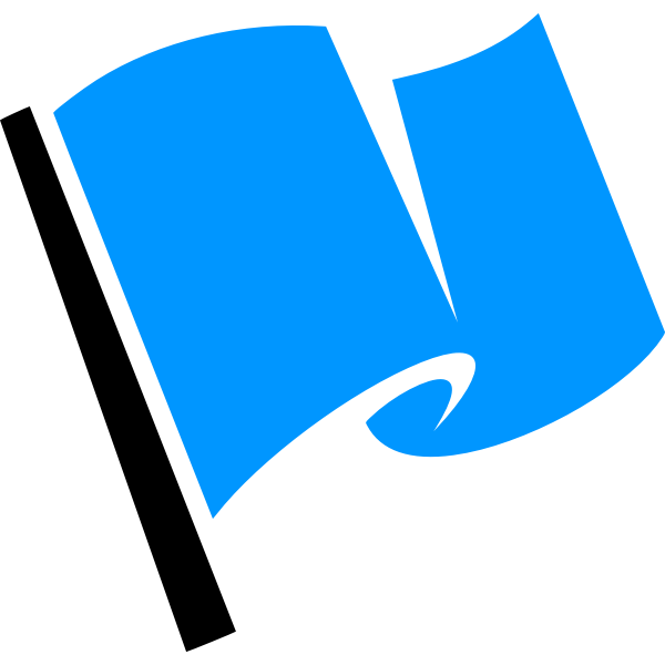 SVG Blue flag icon