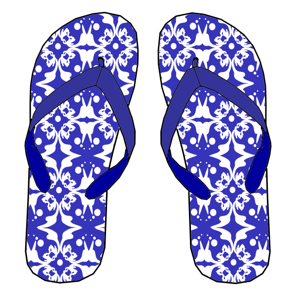 SVG Blue flip flops