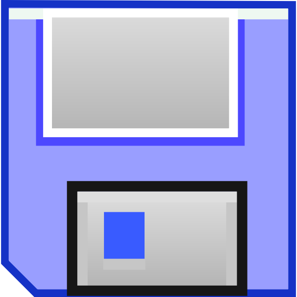 SVG Blue floppy disk