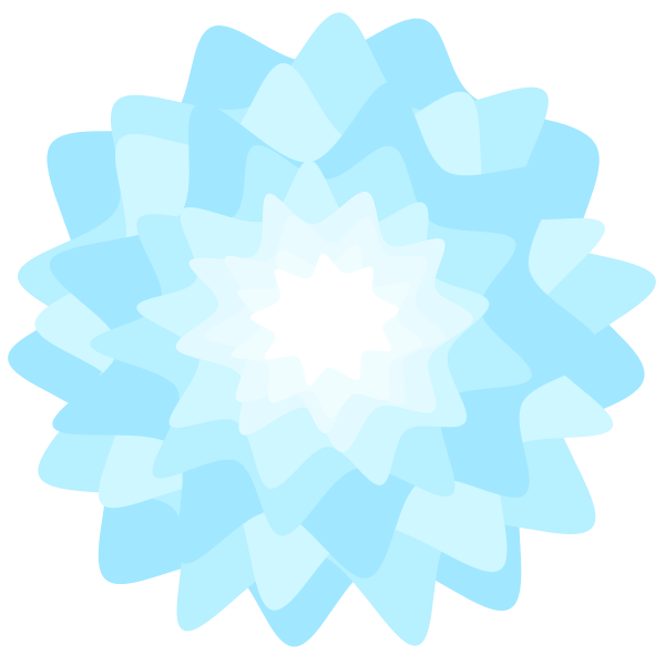 SVG Blue floral design