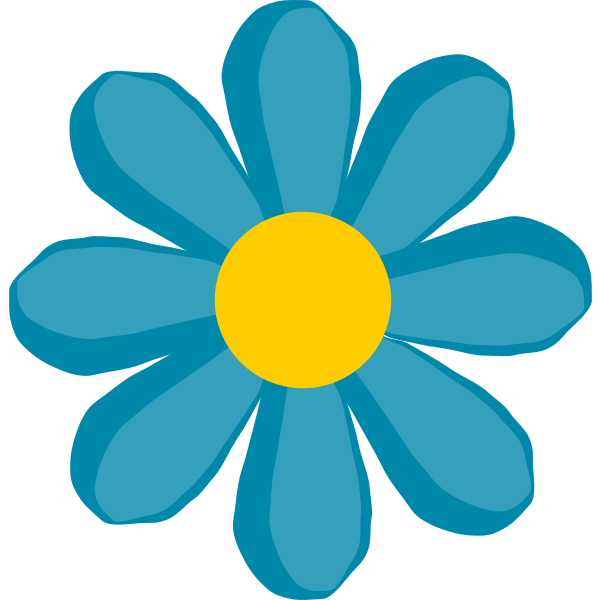 SVG Blue flower