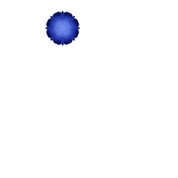 SVG blue flower