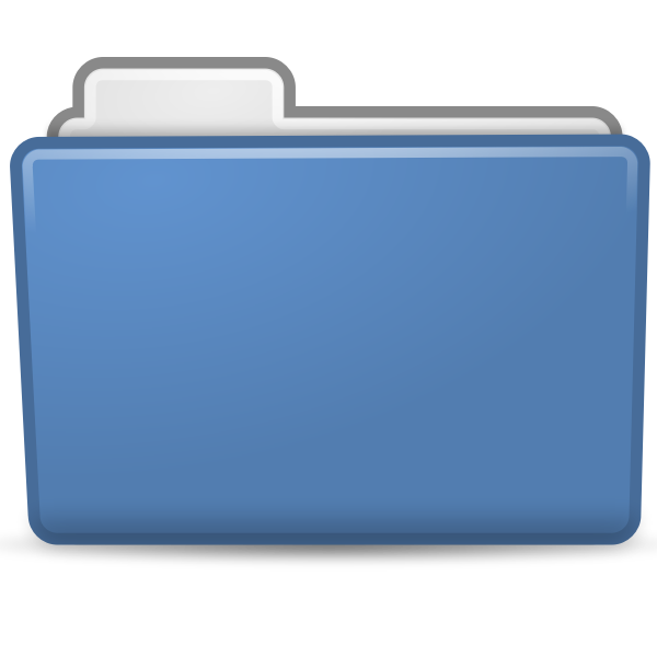 SVG Blue folder