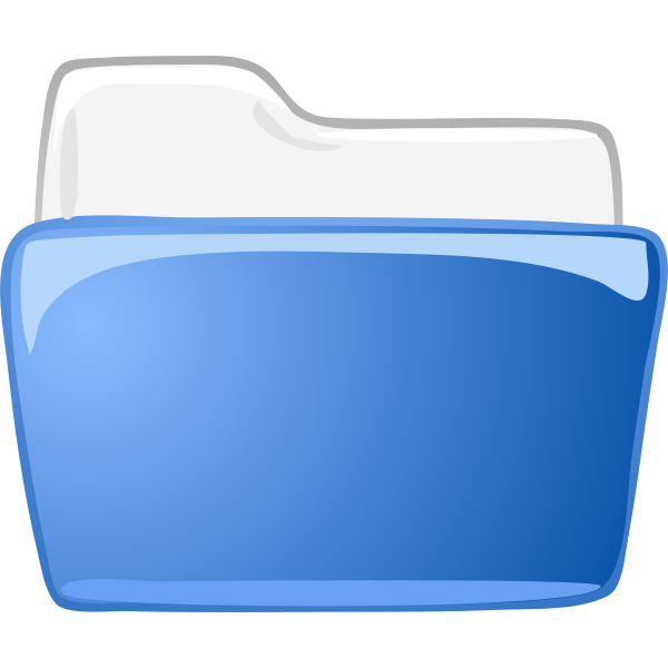 SVG Blue folder icon