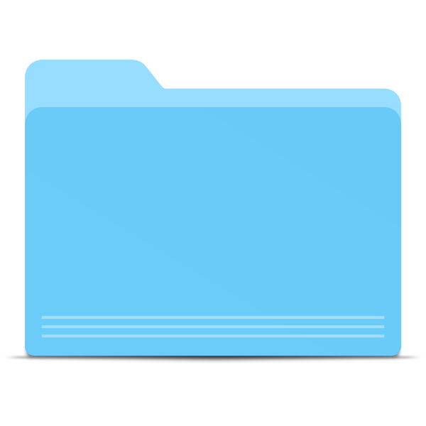 SVG Blue folder image
