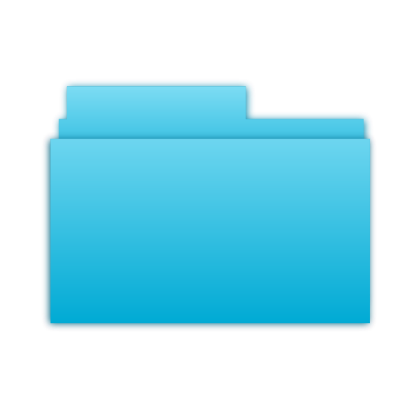 SVG Blue folder symbol
