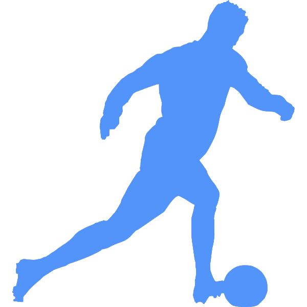 SVG Blue football player