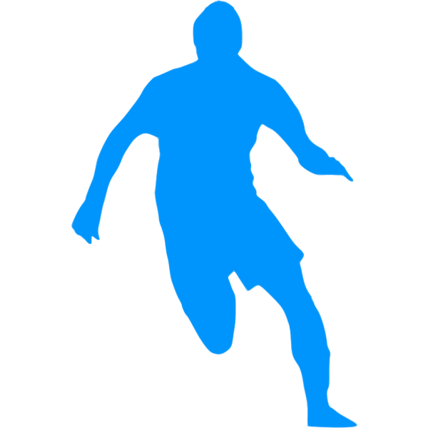 SVG Blue football player image