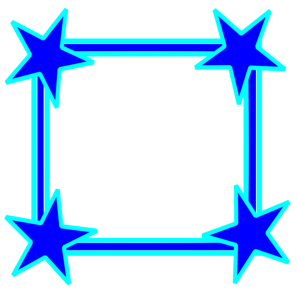 SVG Blue frame